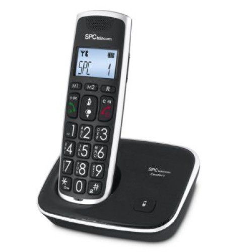 Teléfono Fijo SPC 7608N AG20 ID LCD ECO Negro Teléfono Fijo SPC 7608N AG20 ID LCD ECO Negro