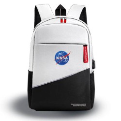 Mochila NASA BAG05 Travel Black 15.6" Blanco Negro Mochila NASA BAG05 Travel Black 15.6" Blanco Negro