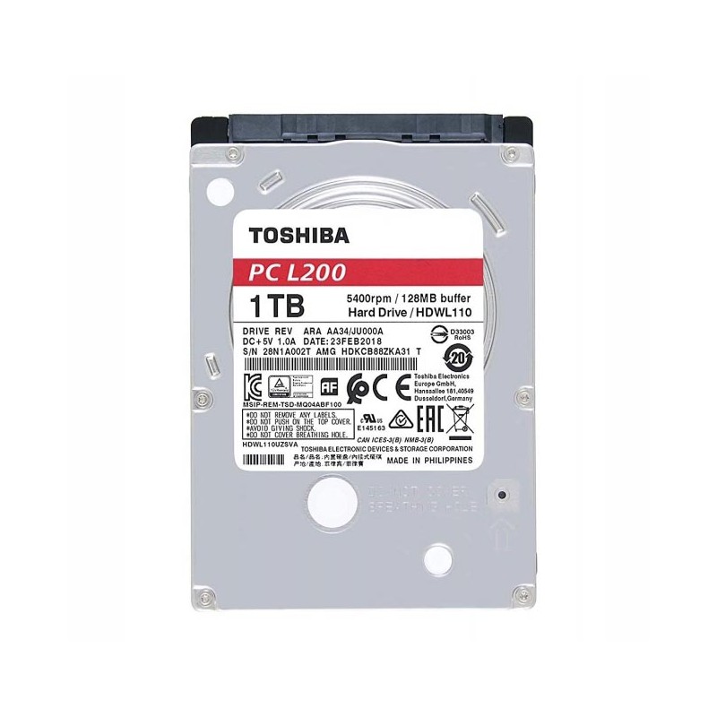 Toshiba L200 Slim 1TB 2.5" SATA 3 Bulk