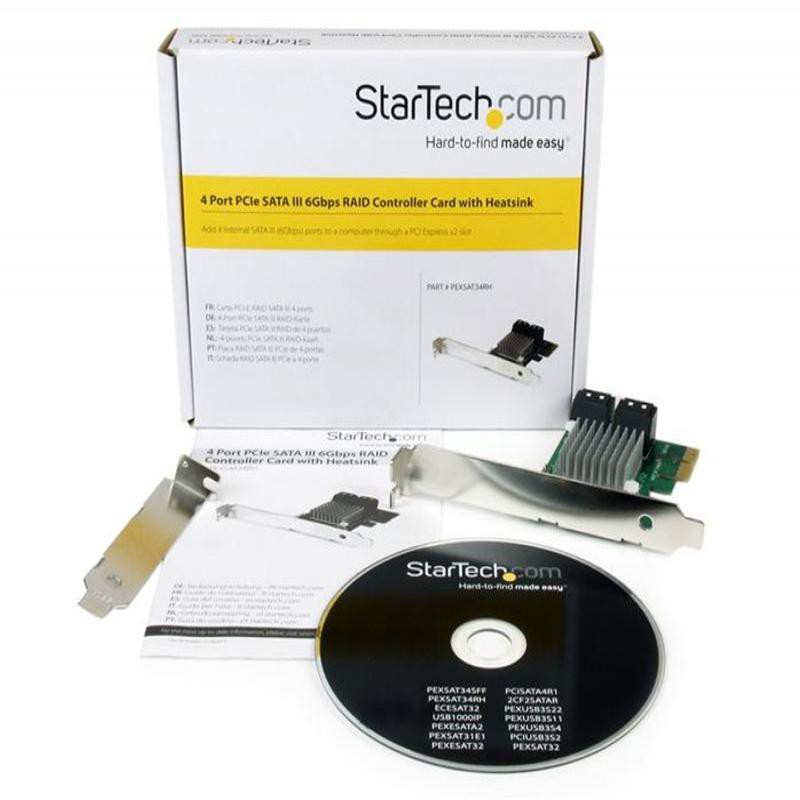 Startech PCI-Ex SATA-3 4 Puertos con HyperDuo